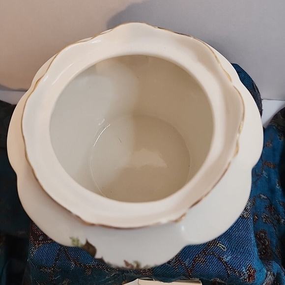 The House Of Webster Ceramics Prussian Covered Biscuit Jar Roses - Picture 8 of 12